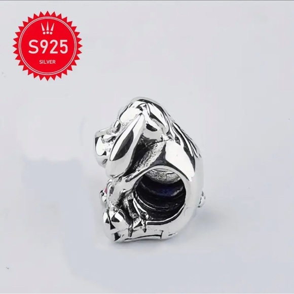 925 Sterling Silver Disney Inspired EEYORE Charm with Pink Accent - NWT - Picture 4 of 5